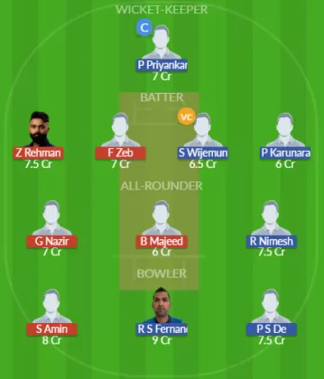 Dream11 SL Team