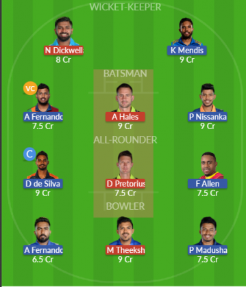 Dream11 SL Team