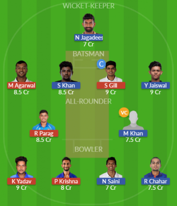 Dream11 SL Team