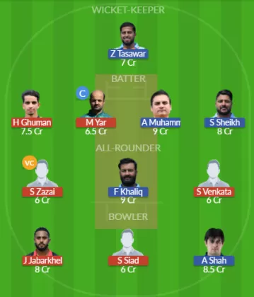 Dream11 SL Team
