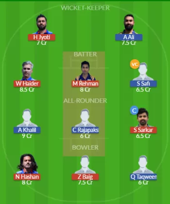 Dream11 SL Team