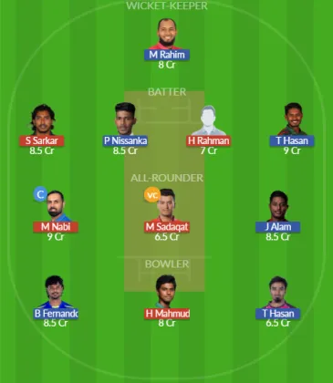 Dream11 SL Team