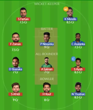 Dream11 SL Team
