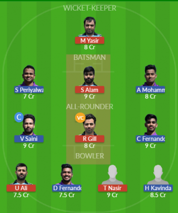 Dream11 SL Team