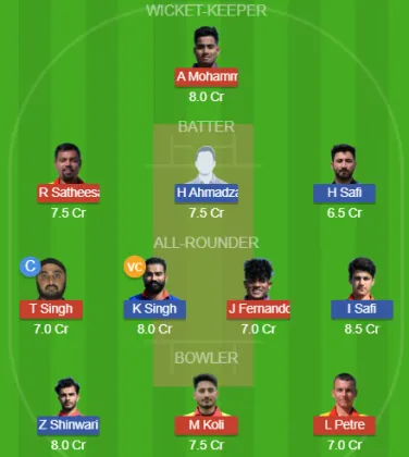 Dream11 SL Team