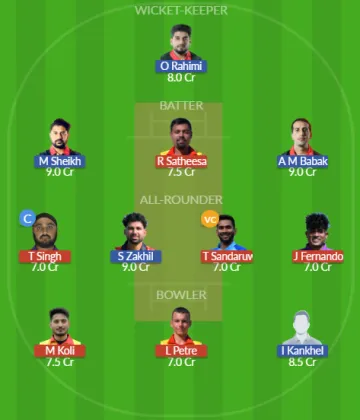 Dream11 SL Team