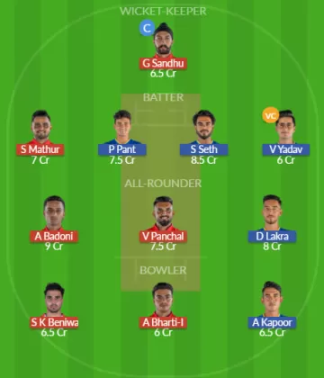 Dream11 SL Team