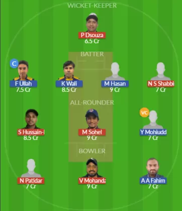 Dream11 SL Team