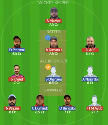 Dream11 SL Team