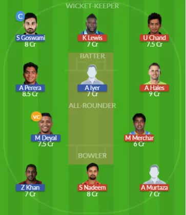 Dream11 SL Team